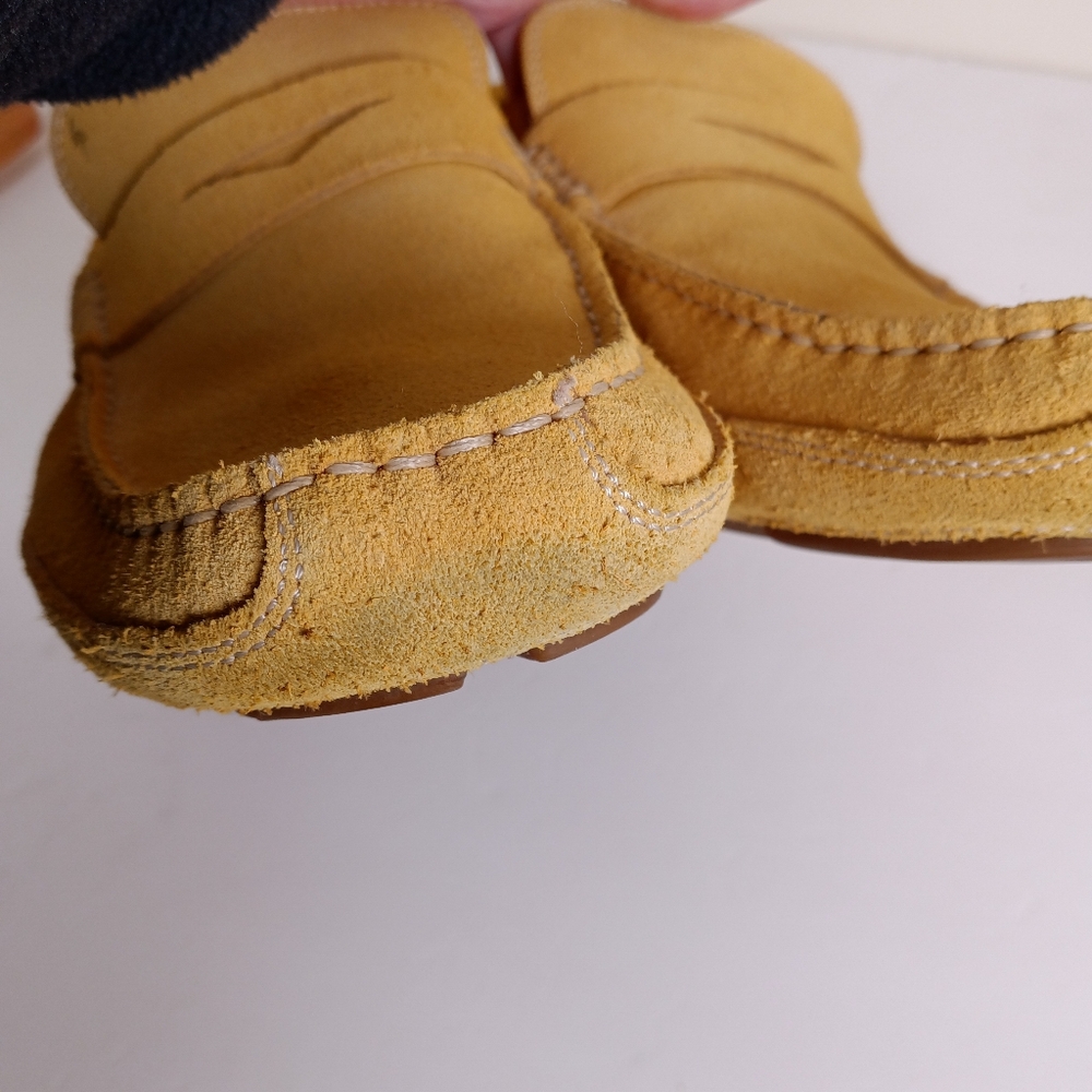 Harry's of London Yellow Suede Driving Moccasin/Penny Loafer - Picture 7 of 15